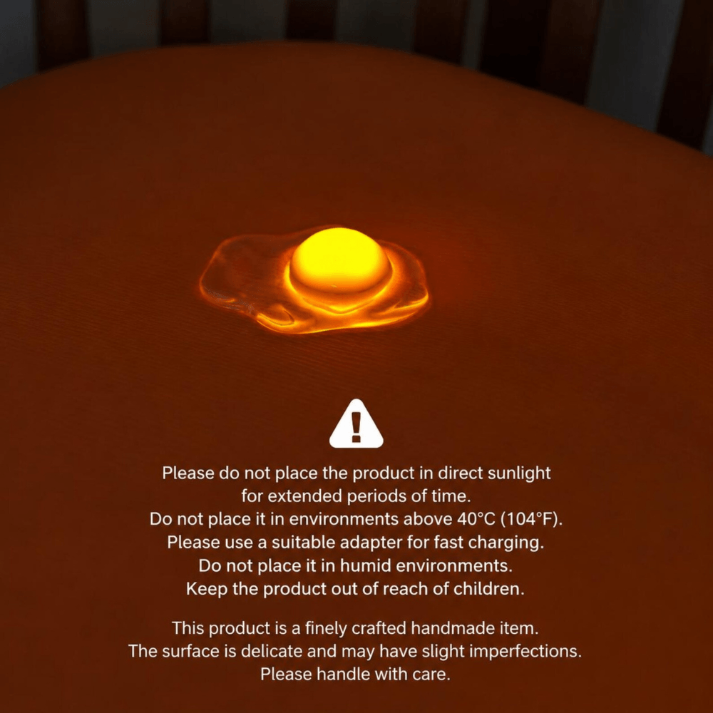 VayTrove™ Tap-to-Glow Fried Egg Night Light