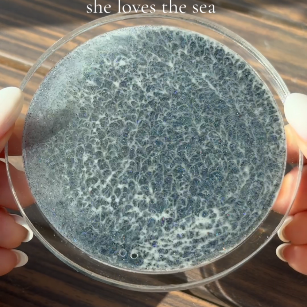 Ocean Tide — Handcrafted Moving Wave Sand Art Coaster