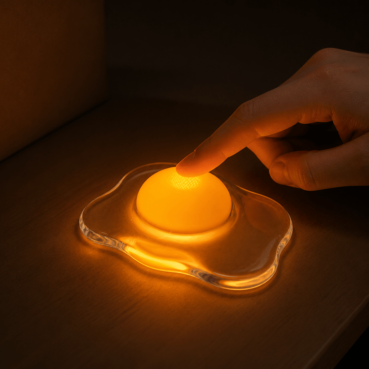 VayTrove™ Tap-to-Glow Fried Egg Night Light